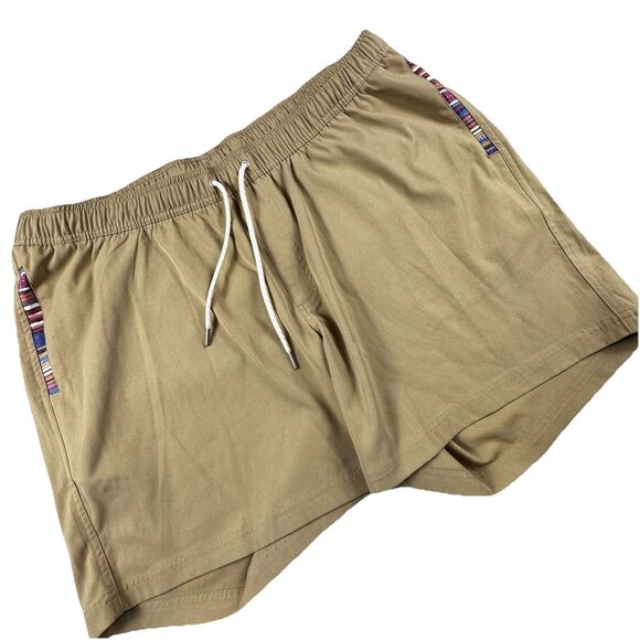 Wowie Sapien 2.0 Short Men XXL Tan Stretch Drawsting 5" Performance Aztec - Picture 1 of 9